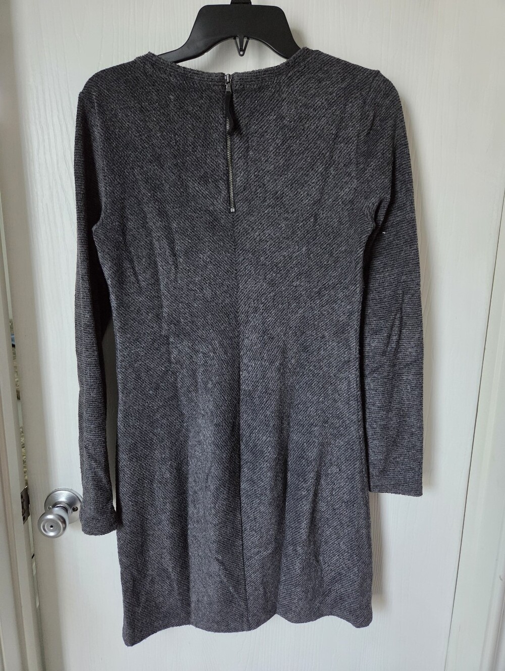 LOFT Charcoal Longsleeve Sweater Dress - Picture 2 of 2